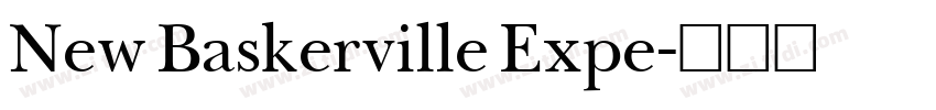 New Baskerville Expe字体转换